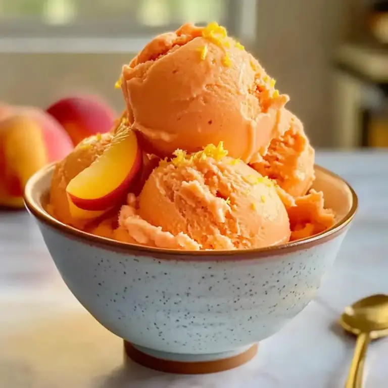 Pfirsich Sorbet Rezept