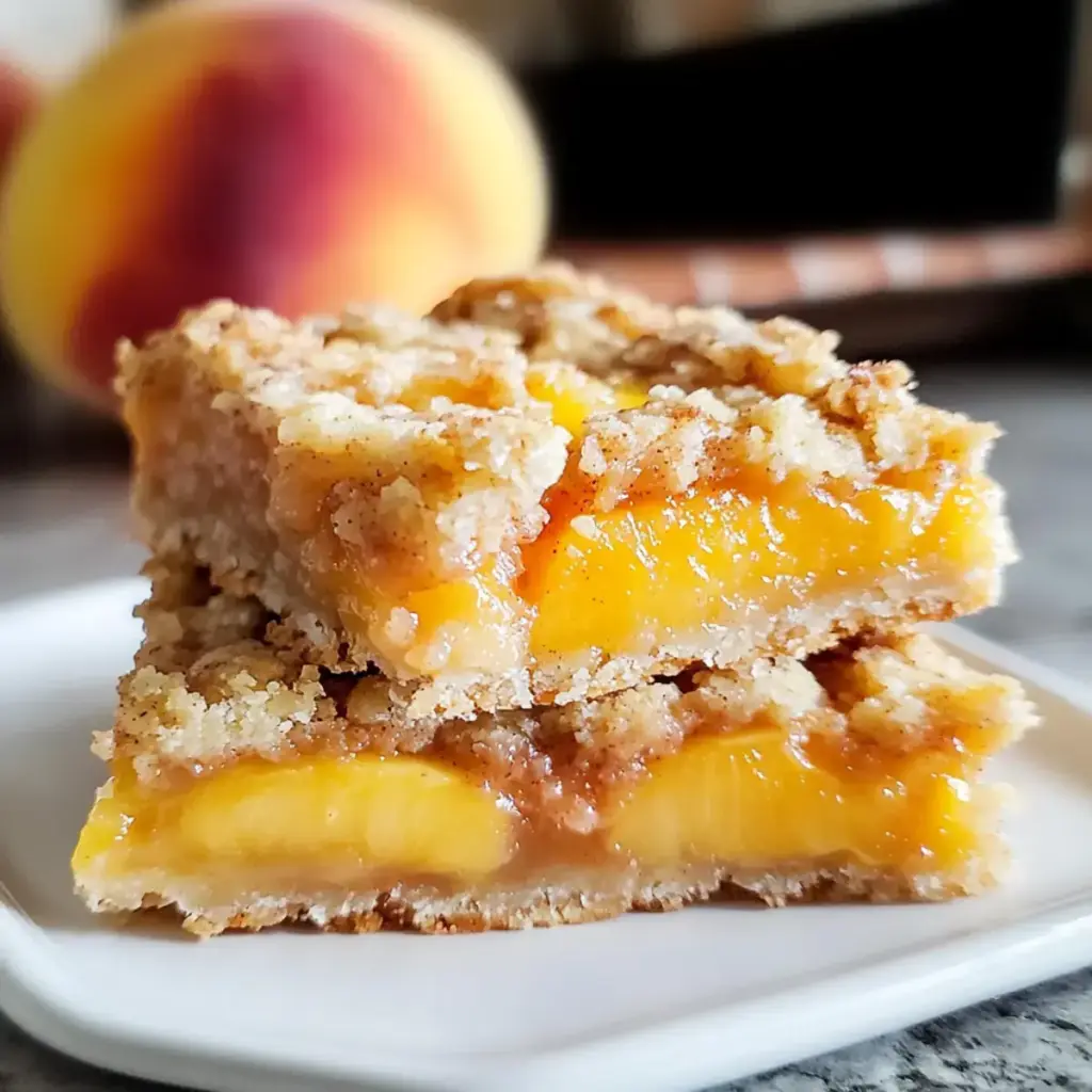 Pfirsich Streusel Riegel