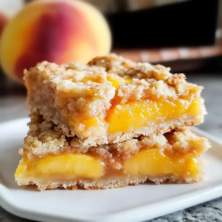 Pfirsich Streusel Riegel
