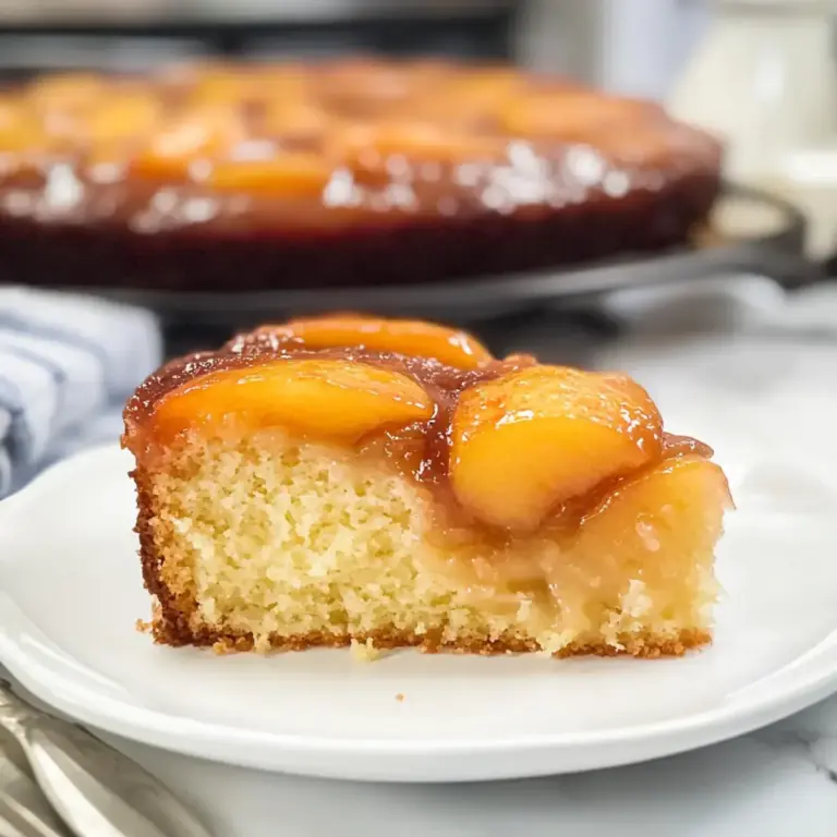 Pfirsich Wende Kuchen