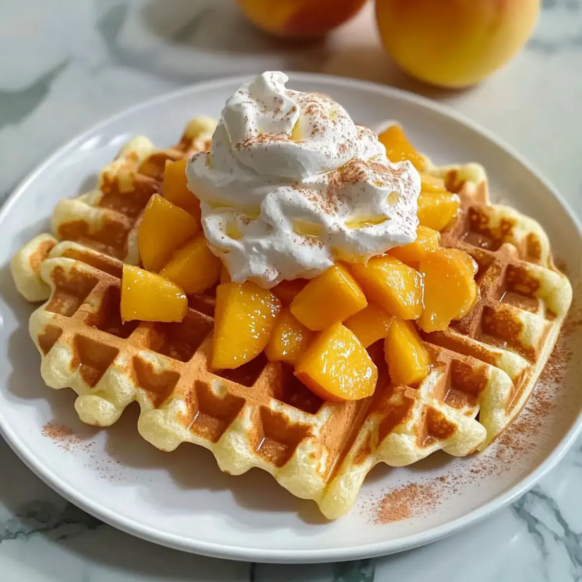 Pfirsichwaffeln Rezept