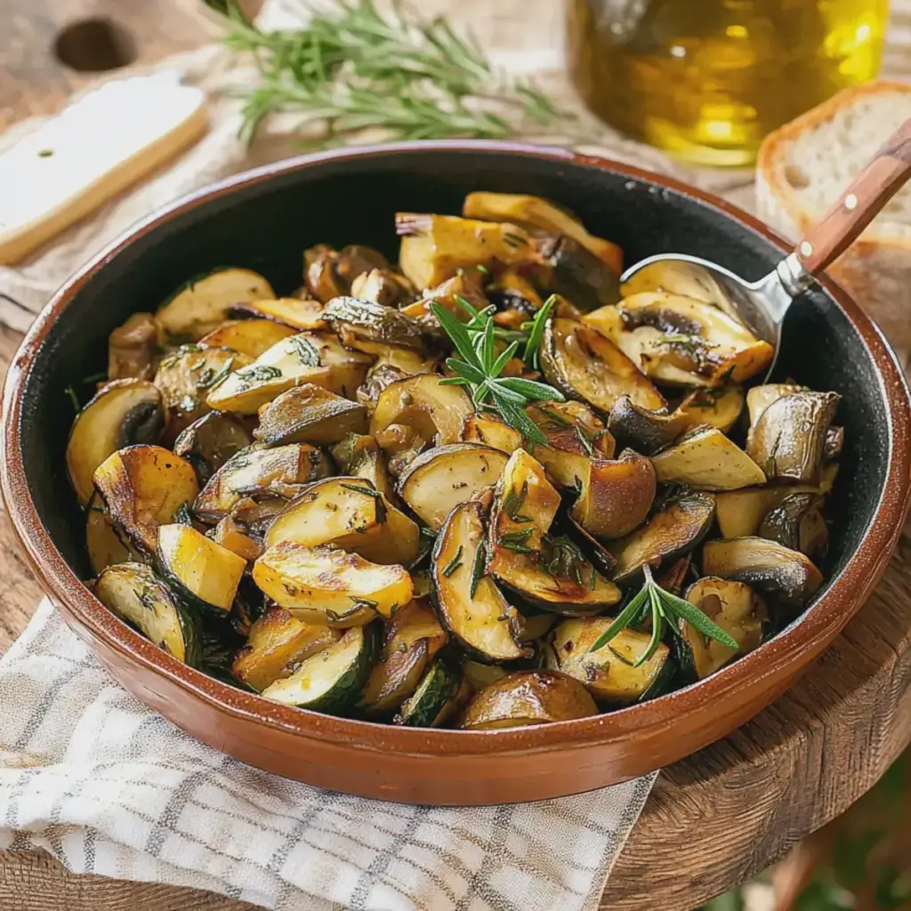 Pilz Zucchini Pfanne