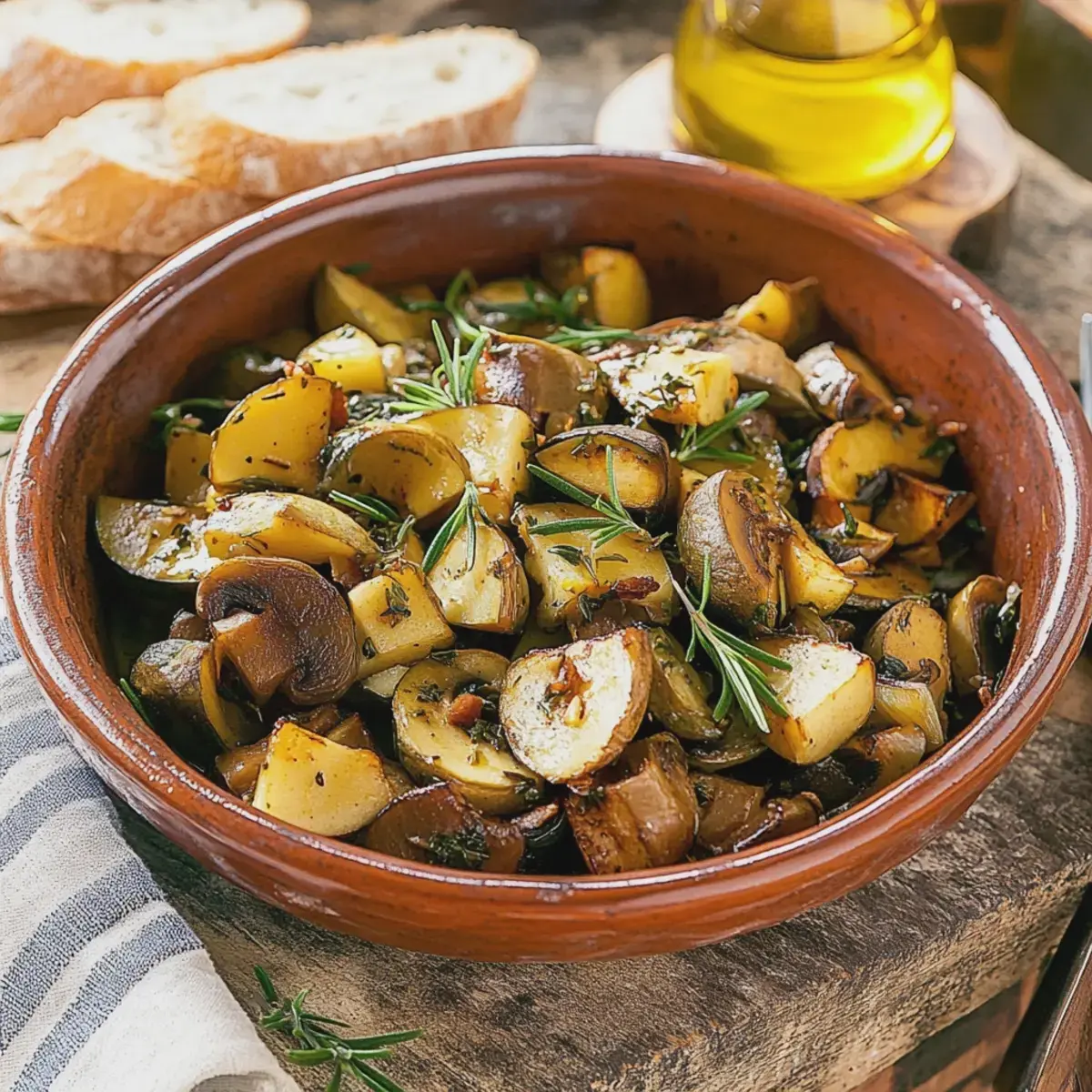 Pilz Zucchini Pfanne
