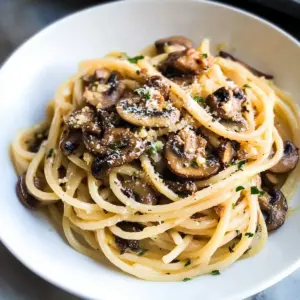 Pilzspaghetti Aglio Olio