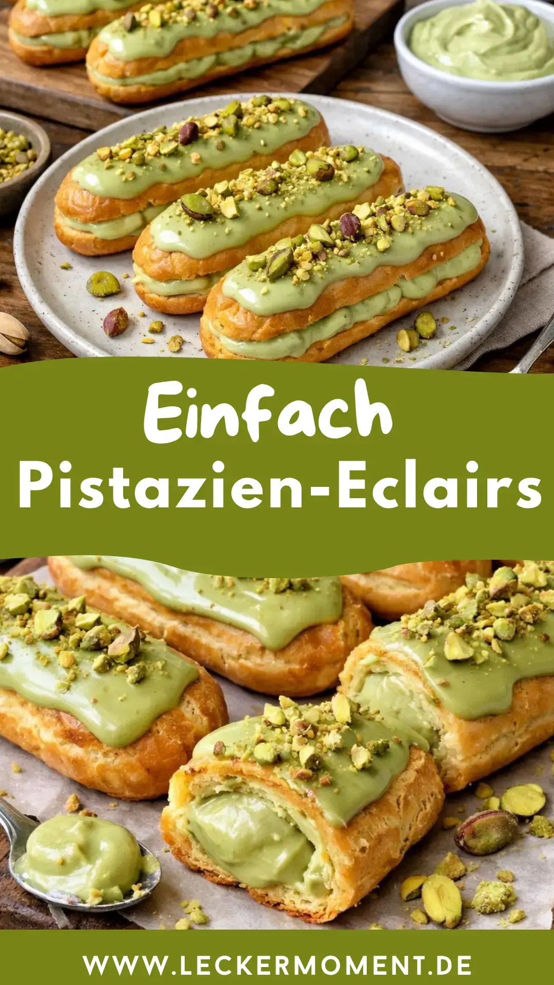 Pistazien-Eclairs Rezept