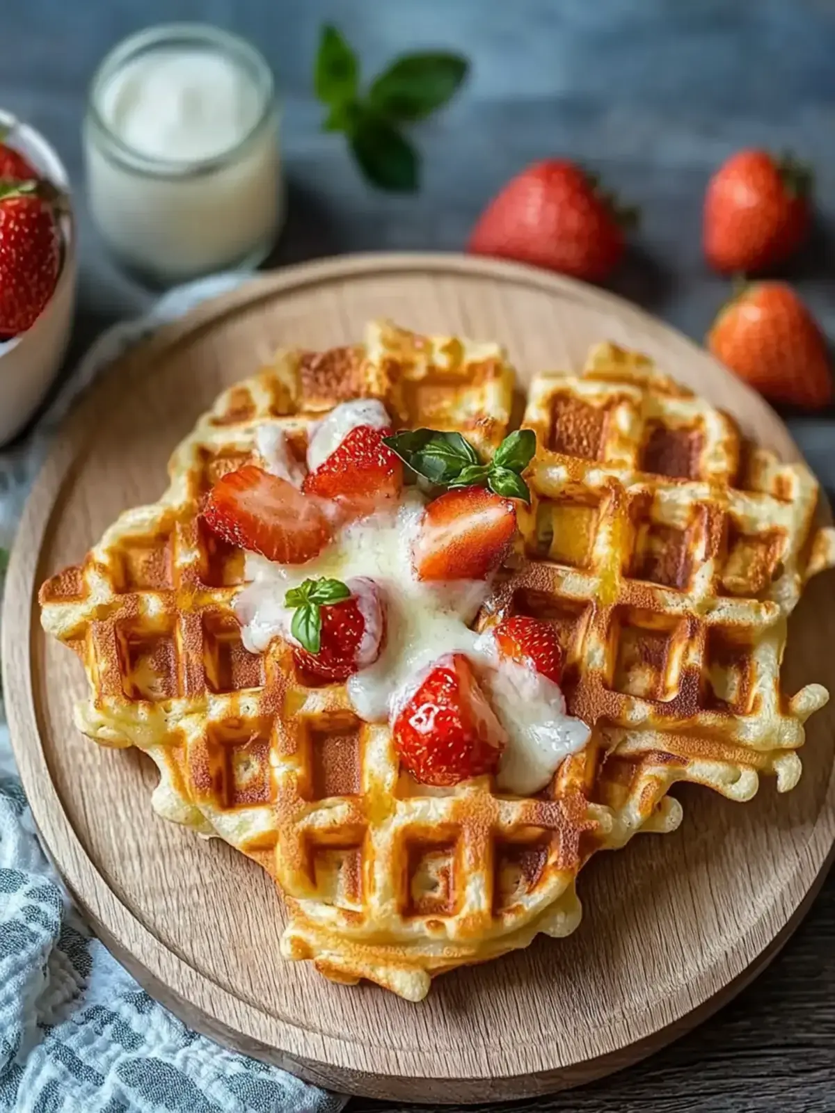 Pizza Waffeln für Babys und Kleinkinder