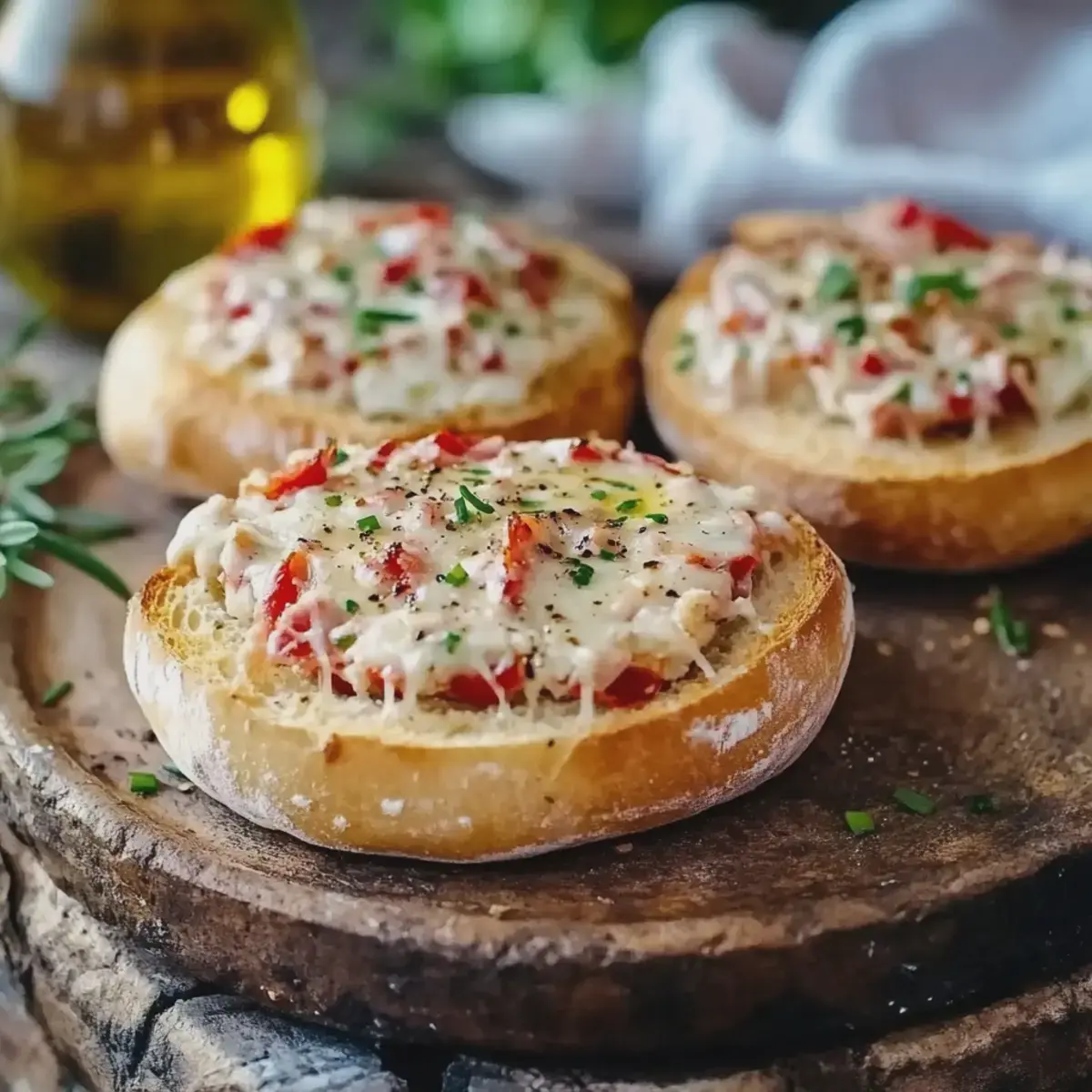 Pizzabrötchen mit Schmand einfach selbst gemacht 2 Pizzabrötchen mit Schmand