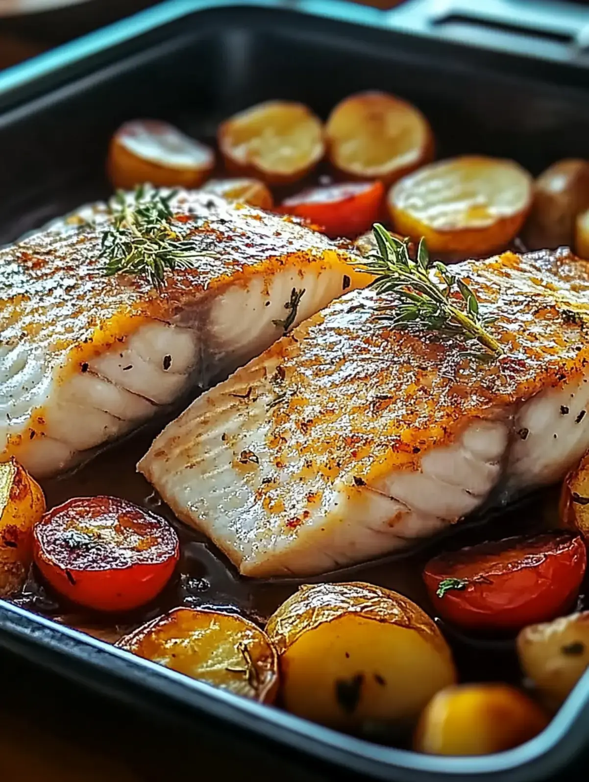 Portugiesischer Ofenfisch mit Kartoffeln