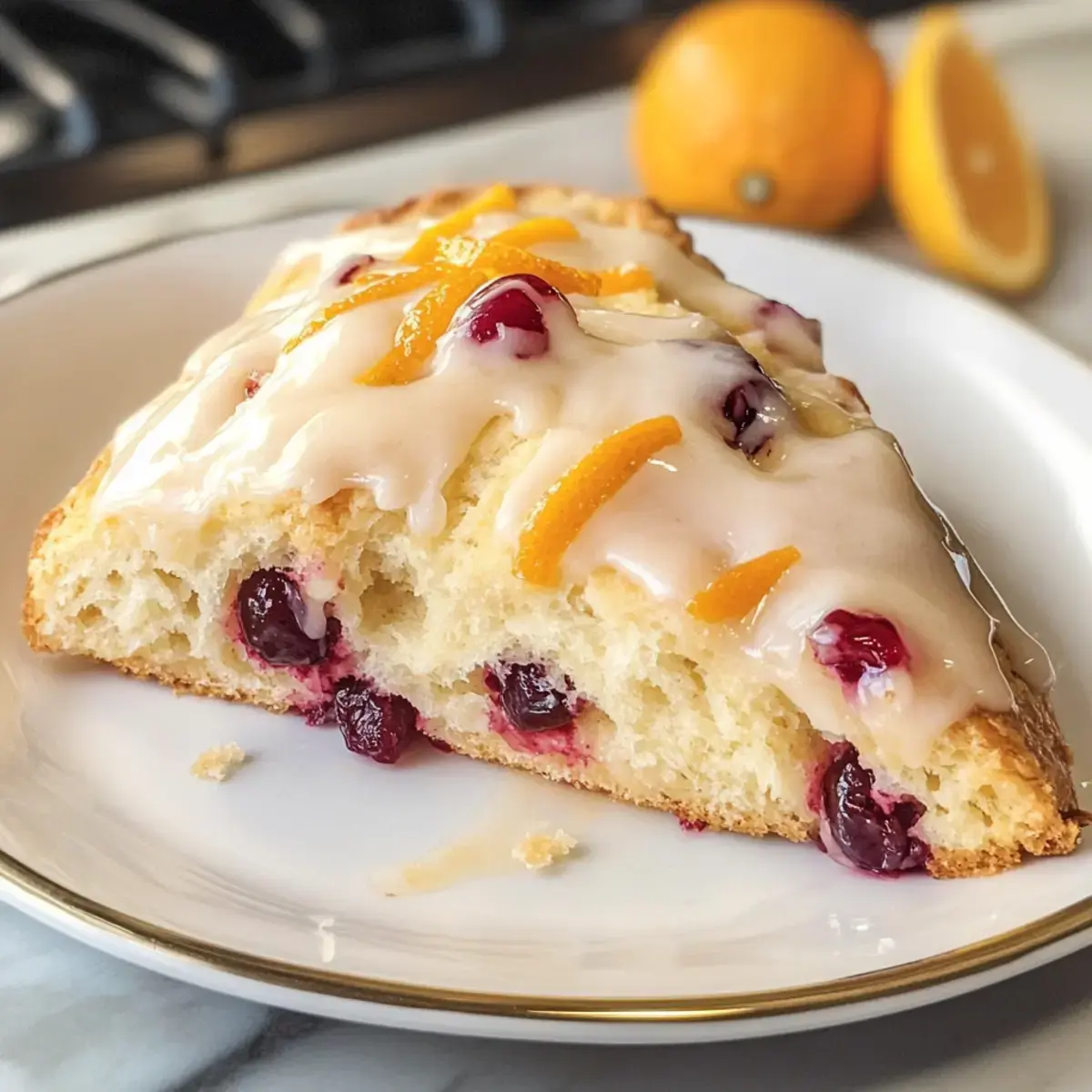 Preiselbeer-Orangen-Scones
