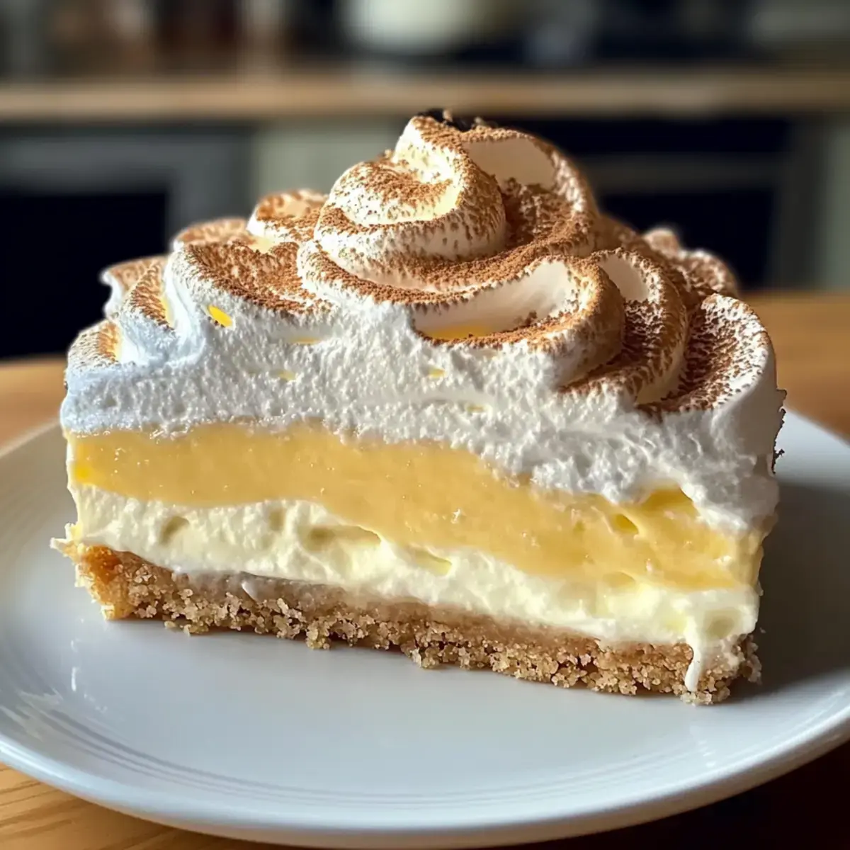 Quark-Schneekuchen mit Pudding