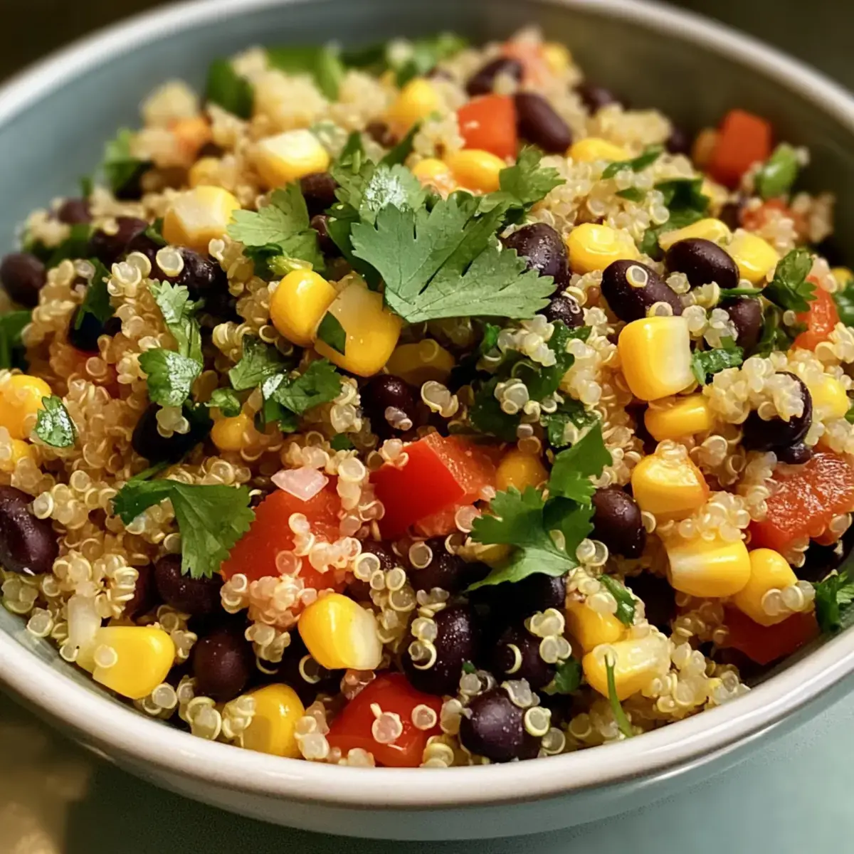 Süßes Mais- und schwarze Bohnen-Quinoa-Salat – Einfach und lecker 2 Quinoa-Salat mit Mais und schwarzen Bohnen