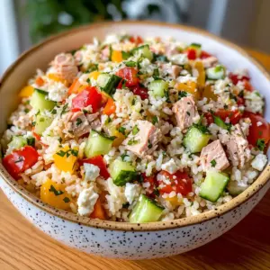 Schneller Reissalat mit Thunfisch