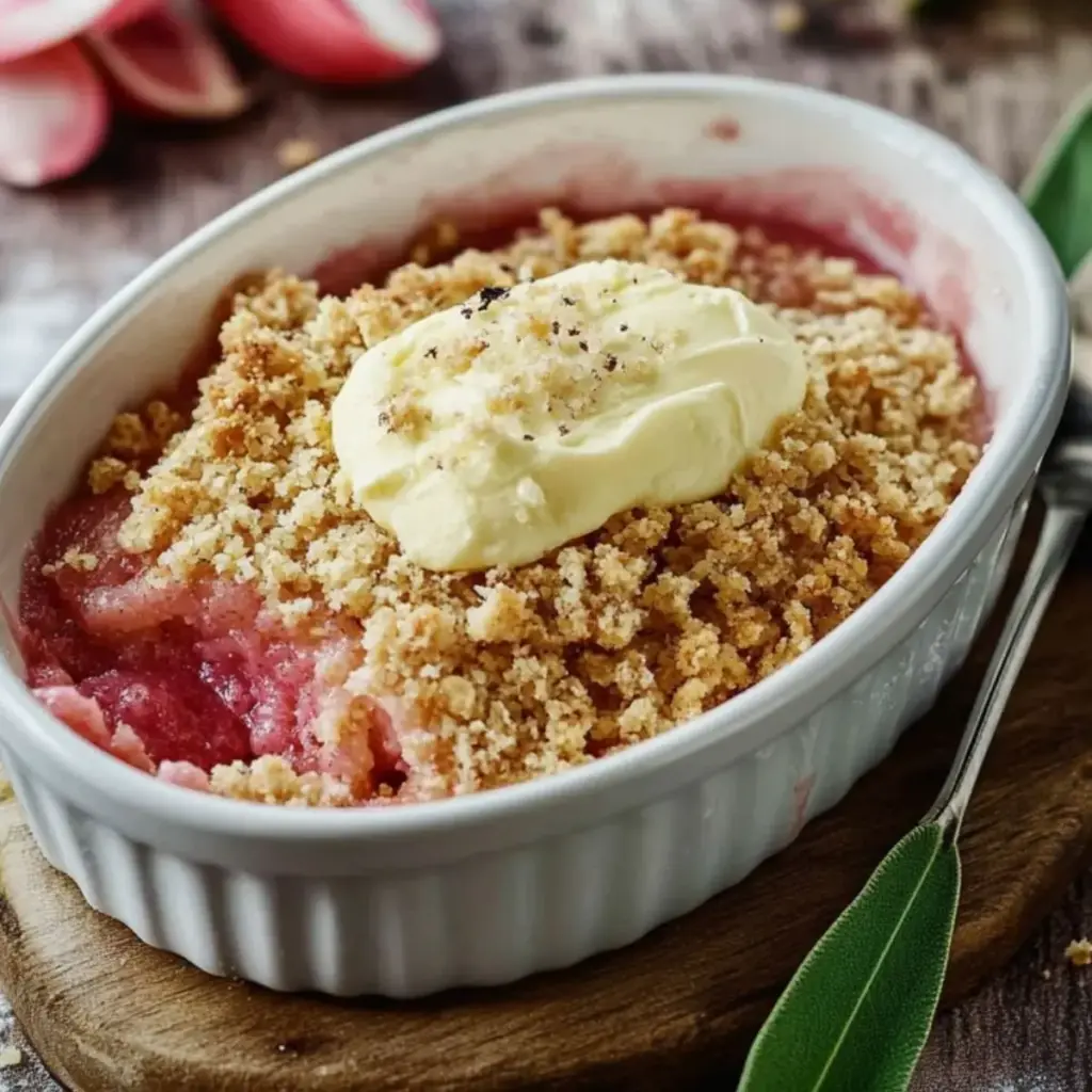 Rhabarber Crumble Rezept