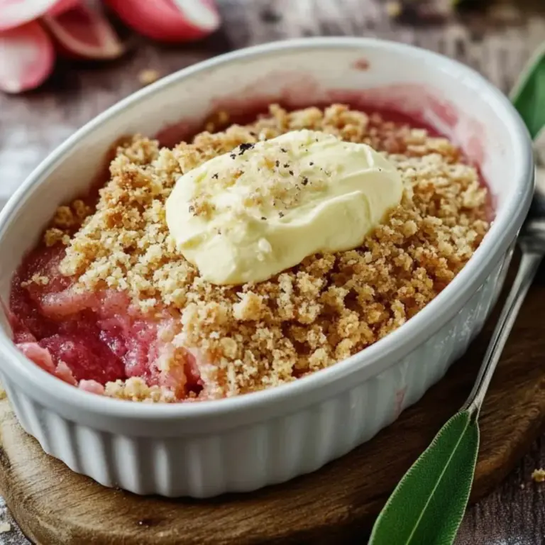 Rhabarber Crumble Rezept