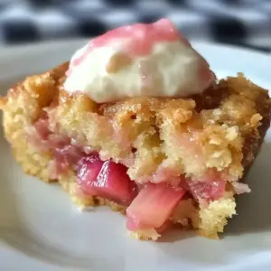 Rhabarberpuddingkuchen