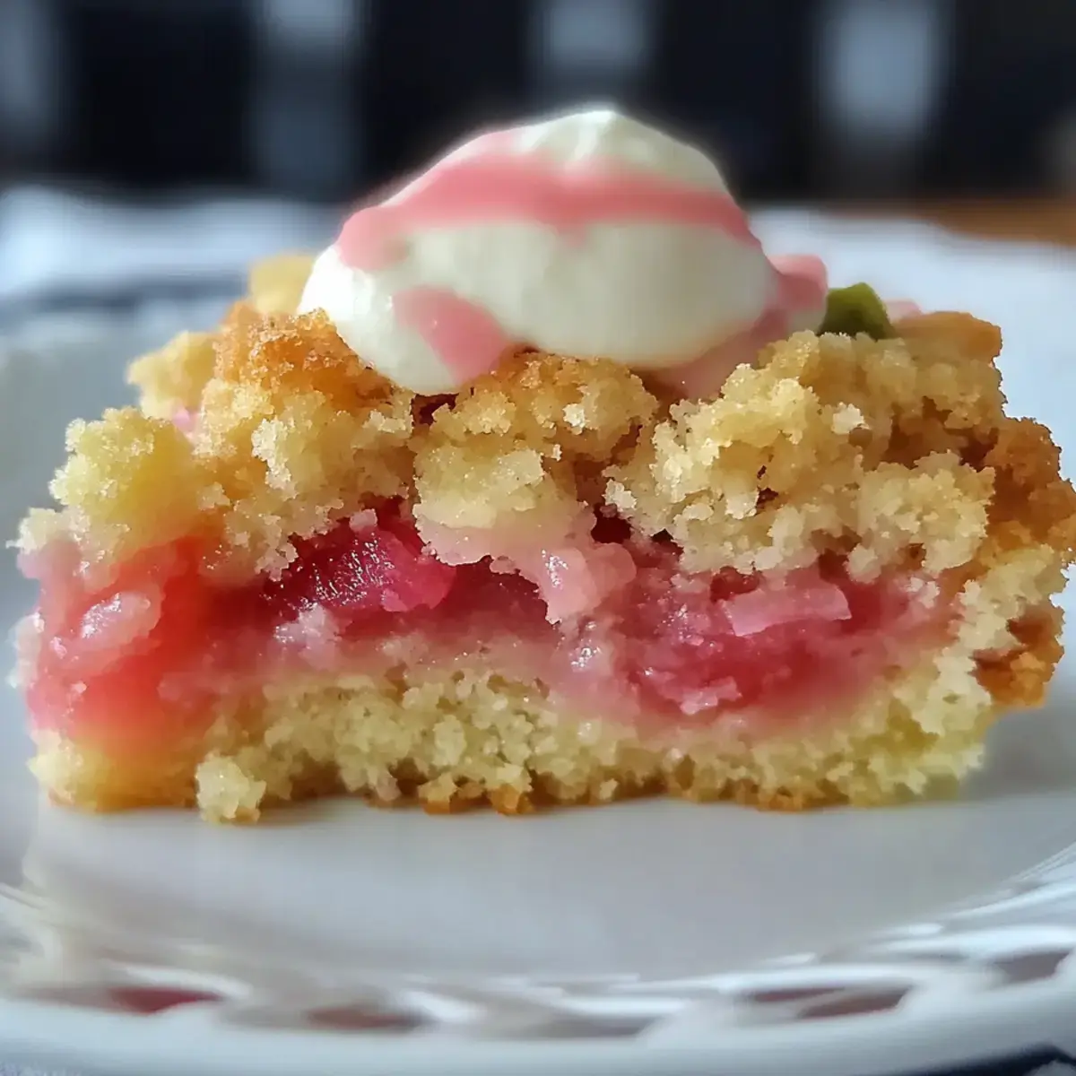 Rhabarberpuddingkuchen
