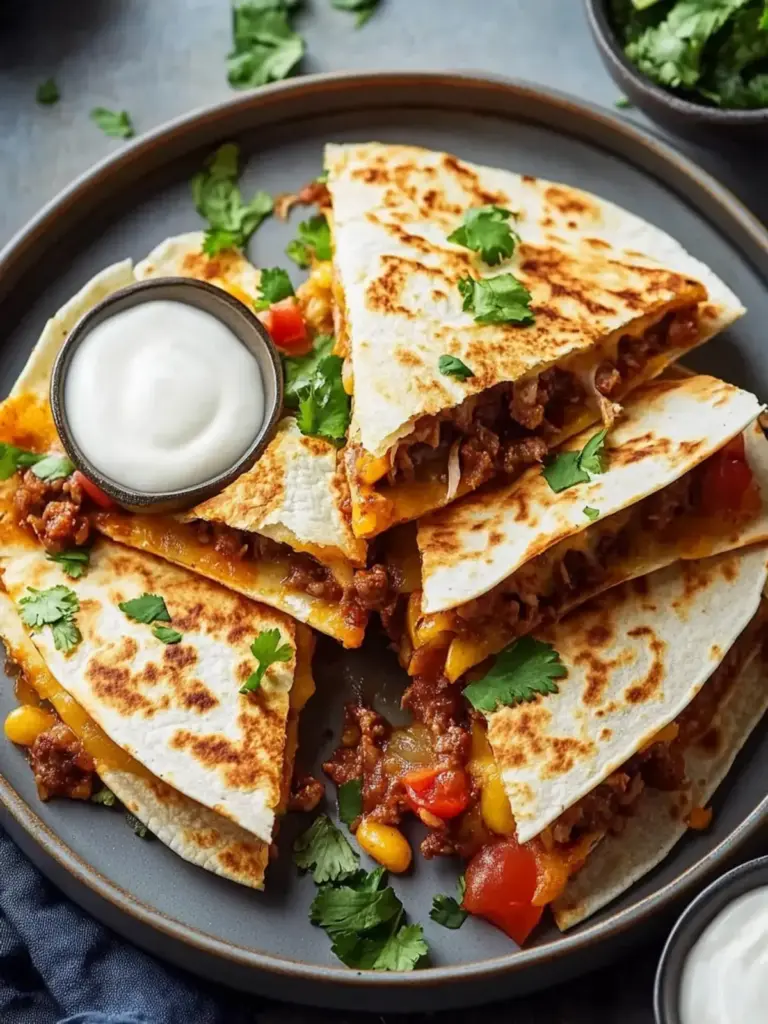 Rinderhackfleisch Quesadillas