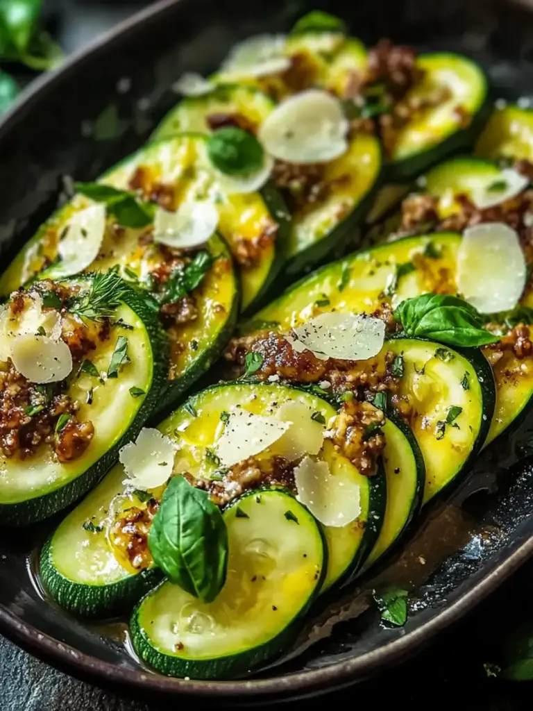 Rinderhackfleisch Zucchini-Boote