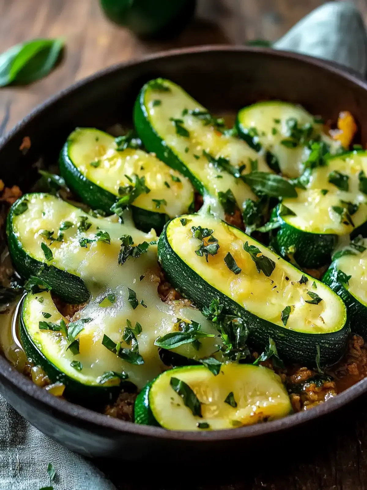 Gesunde Rinderhackfleisch Zucchini-Boote für köstliche Abende 2 Rinderhackfleisch Zucchini-Boote