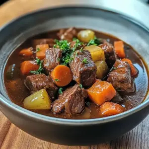 Herzhafter Rindfleisch Eintopf