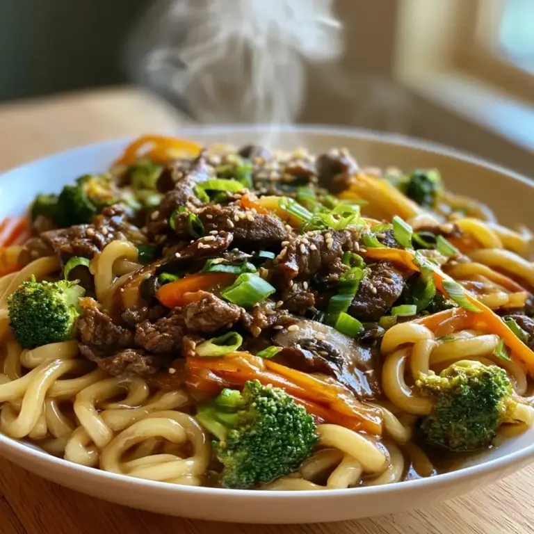 Rindfleisch Udon Nudeln