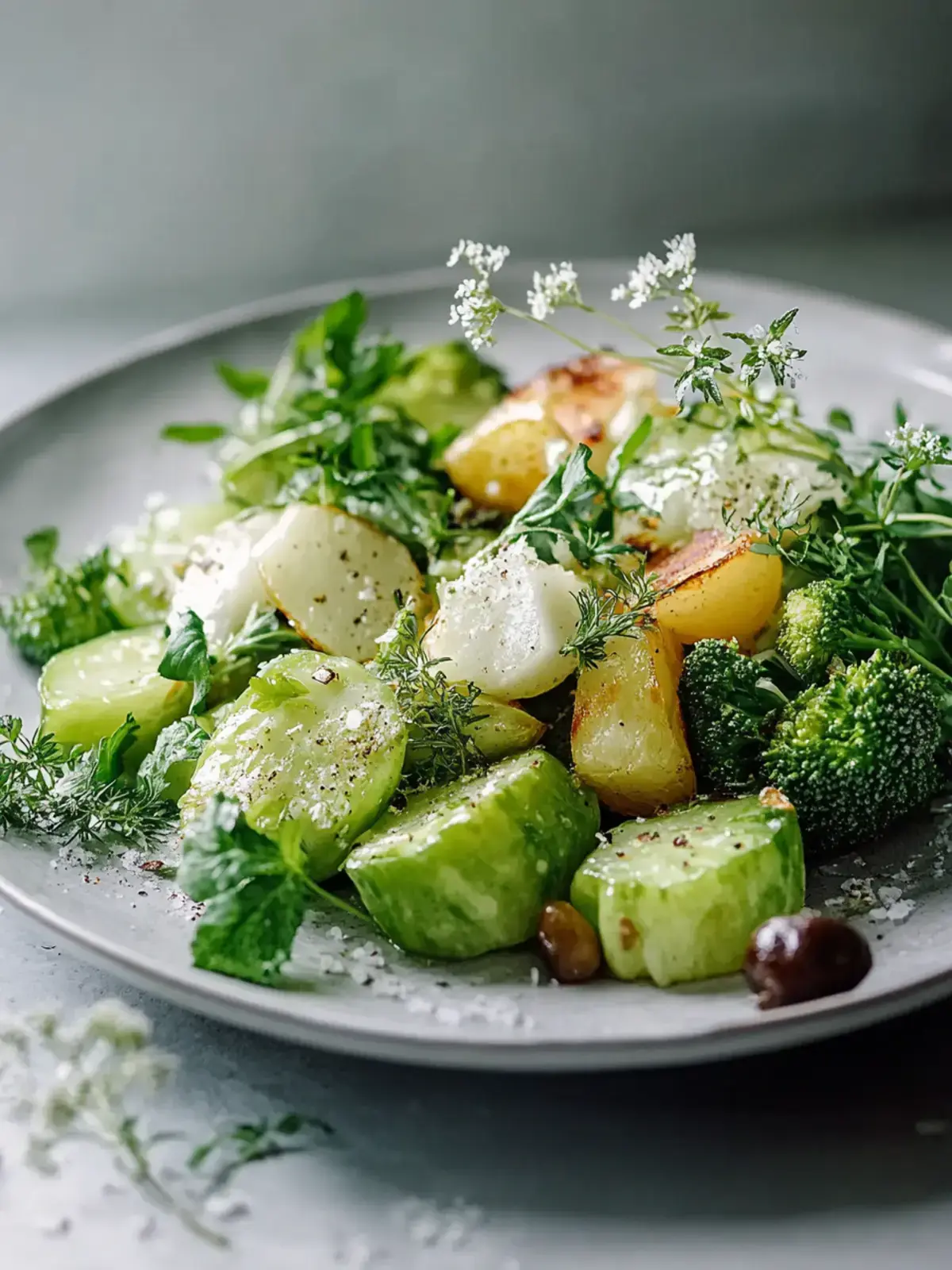 Rosenkohl Blechgericht: Herzhafter Genuss mit Kartoffeln & Kräutern 2 Rosenkohl Blechgericht