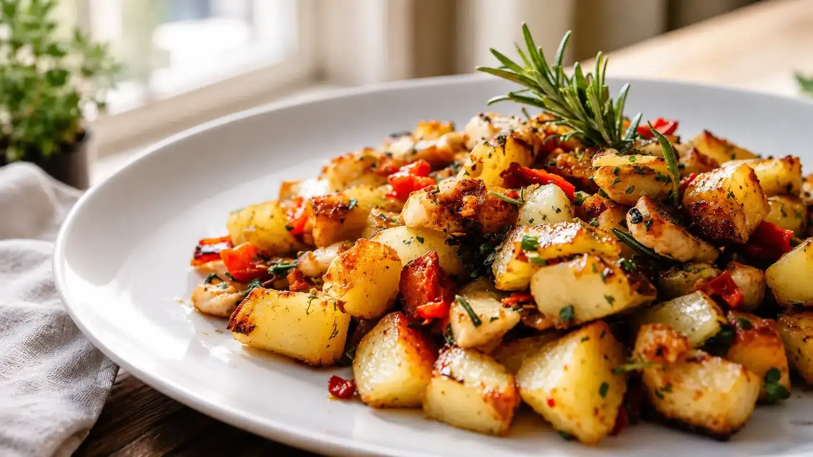 Rosmarin-Hähnchen-Kartoffel-Hash