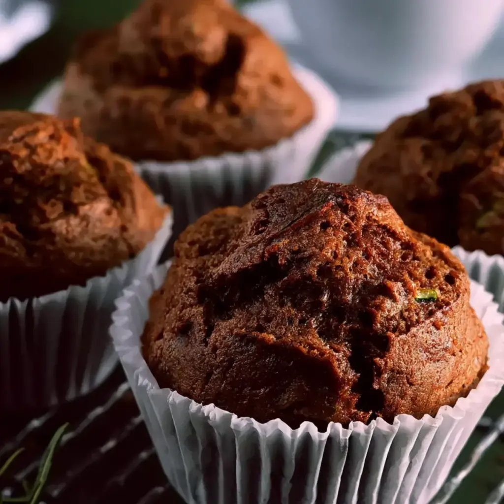 Rosmarin Zucchini Muffins