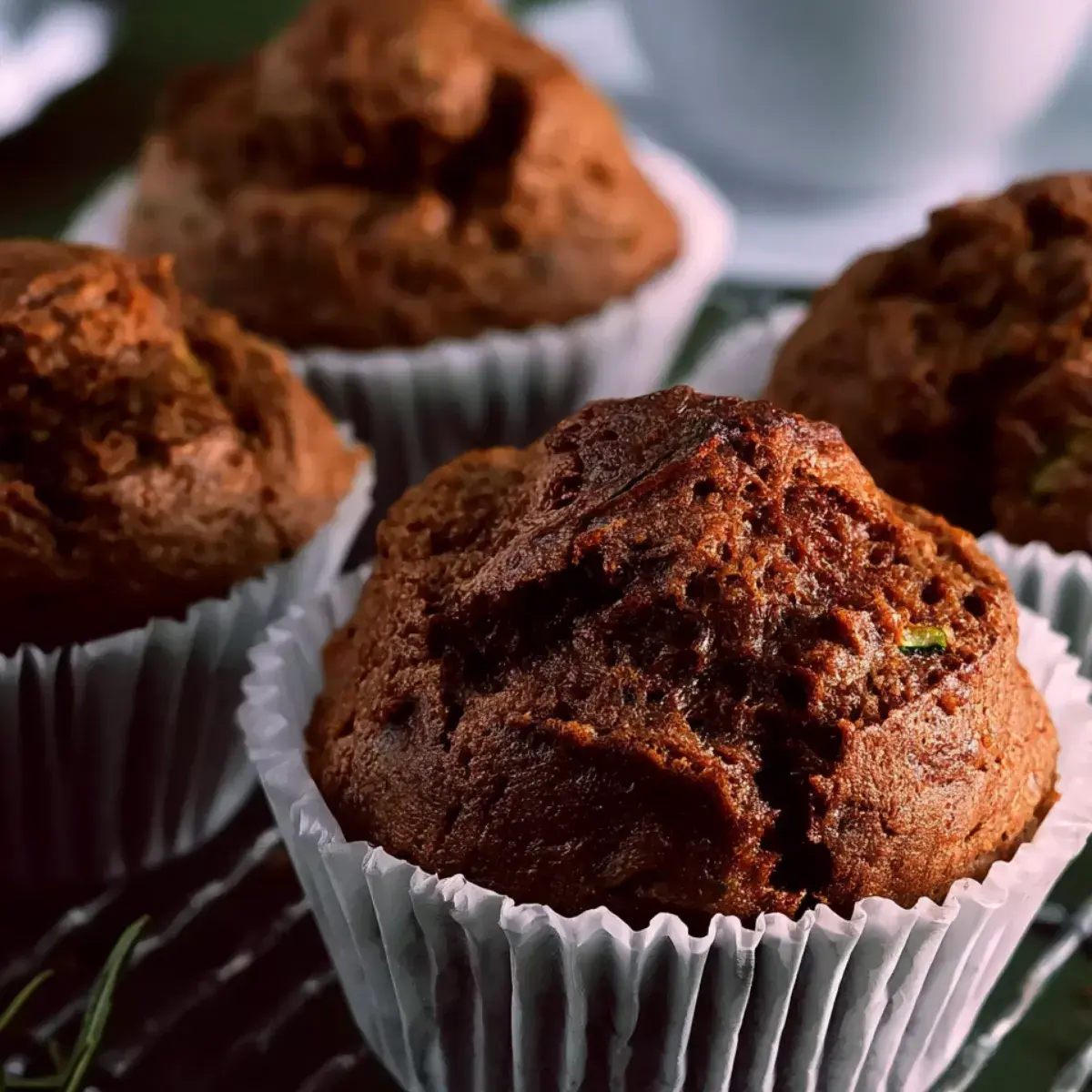 Rosmarin Zucchini Muffins
