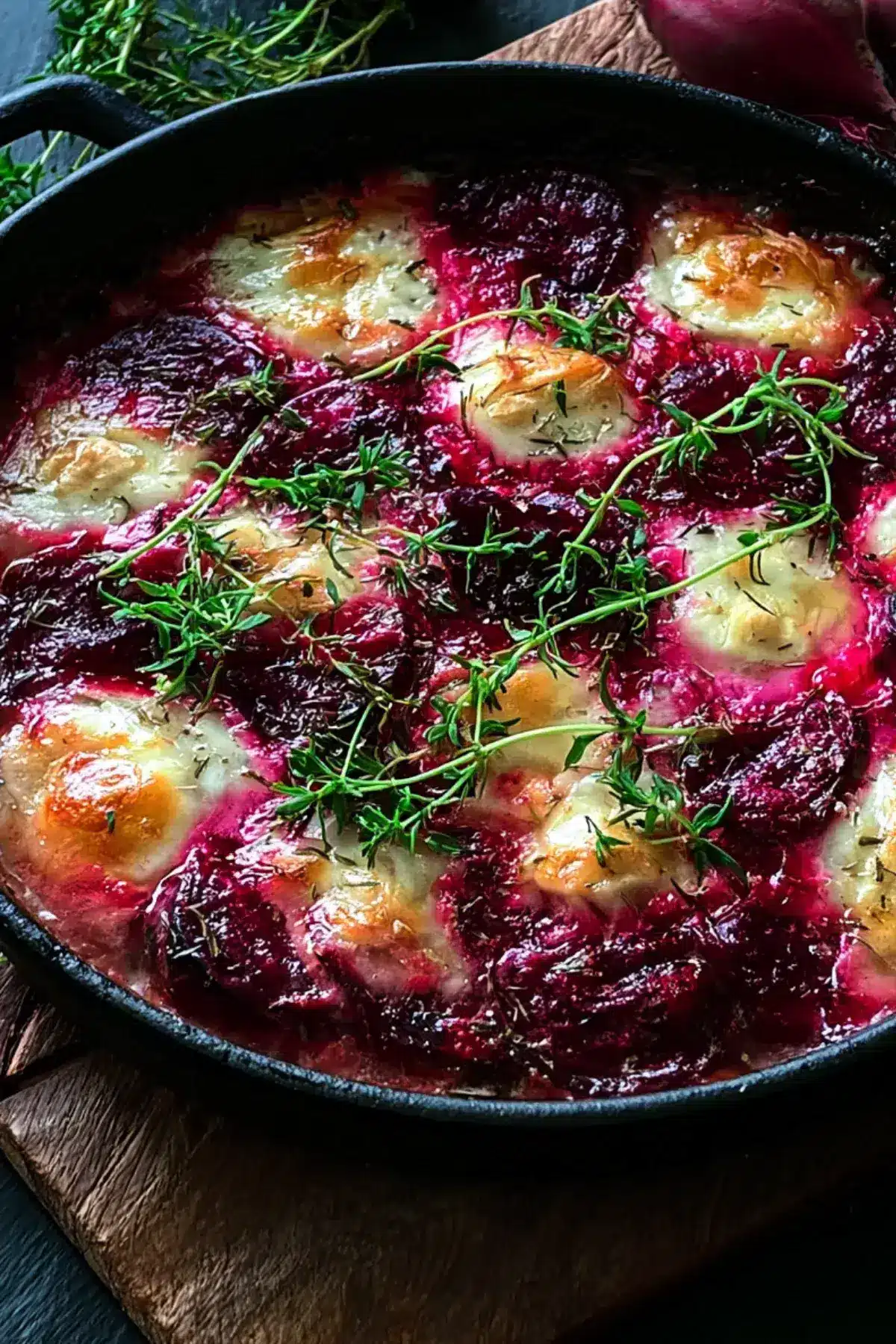 Rote Bete Gratin mit Ziegenkäse