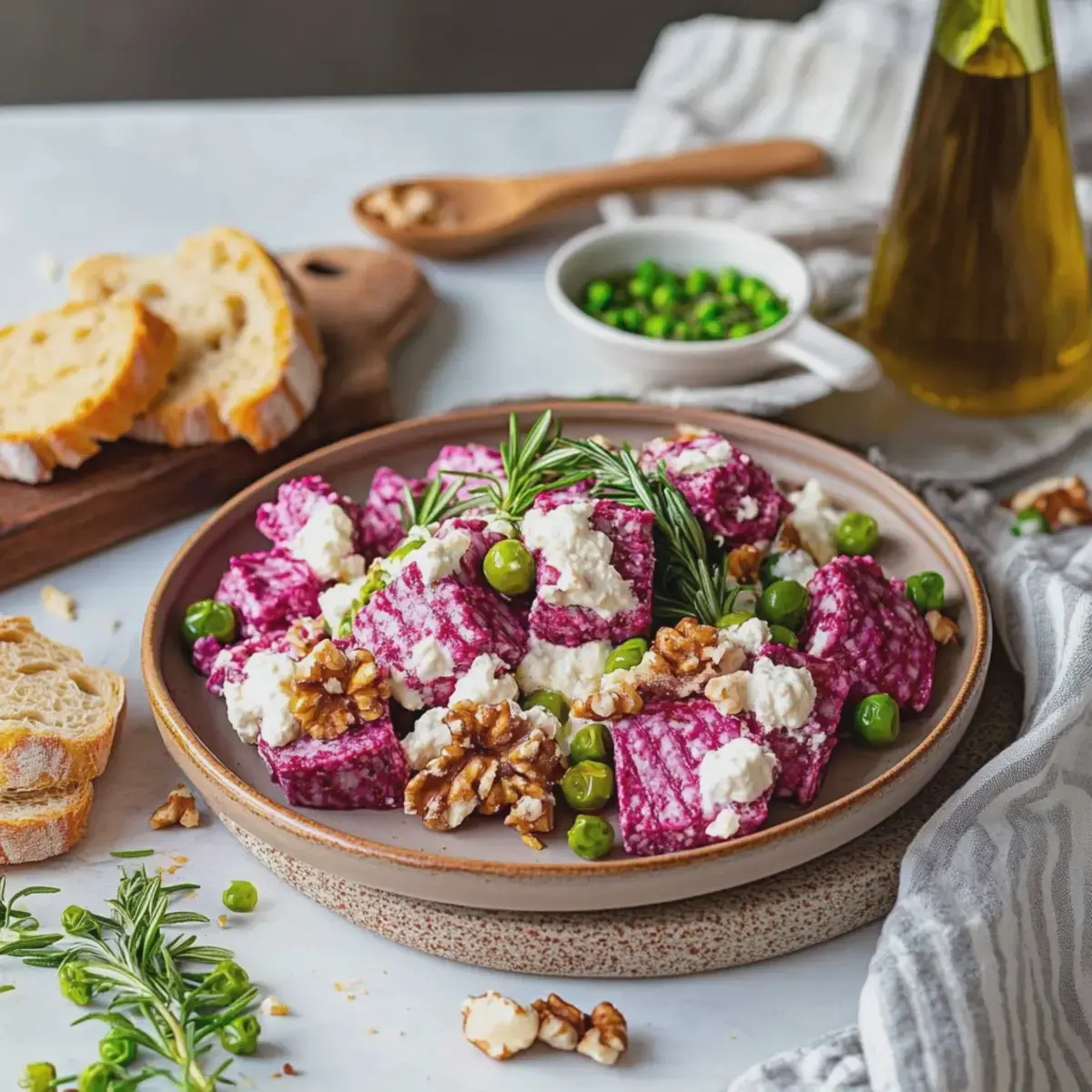 Rote Bete Salat mit Feta und Walnüssen