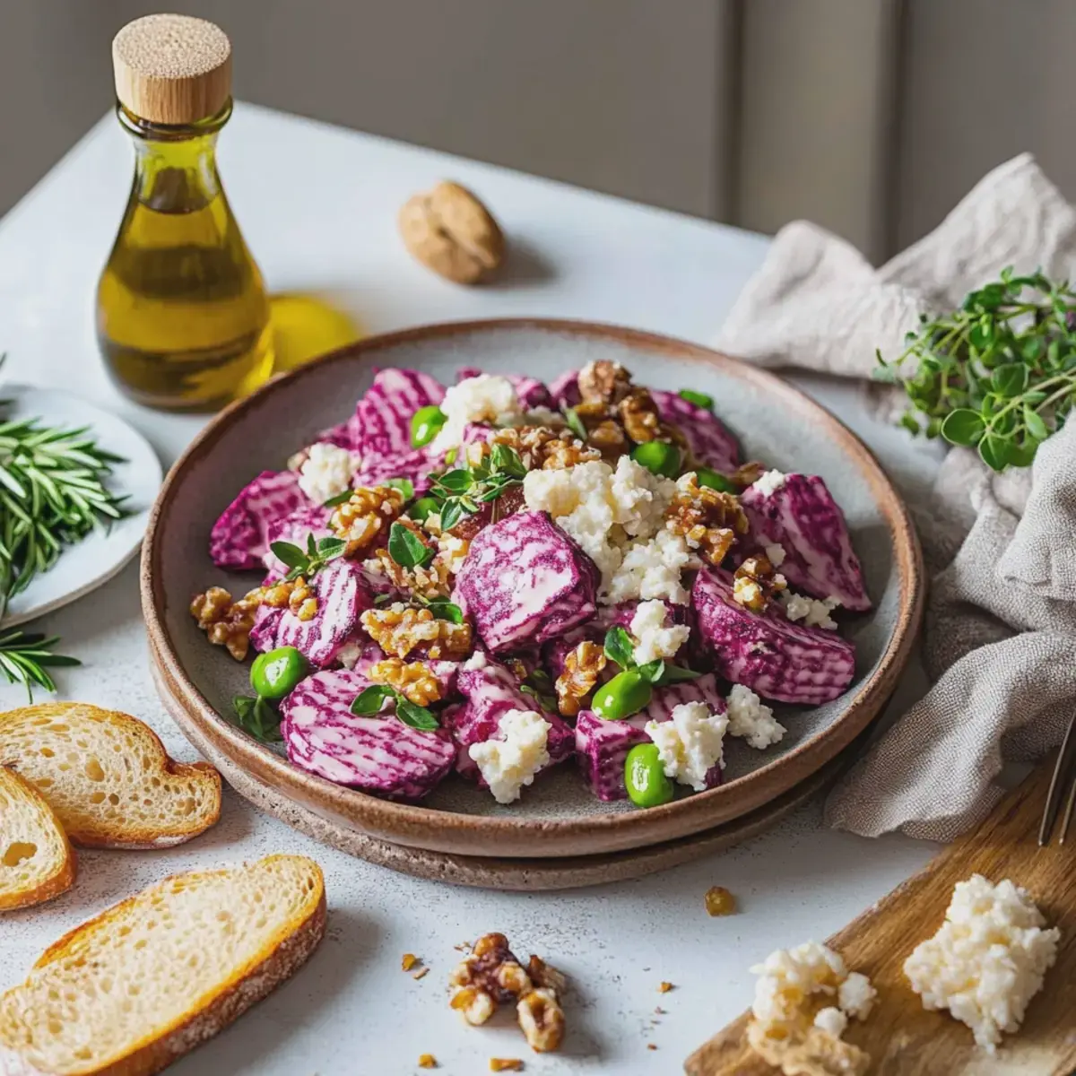Rote Bete Salat mit Feta und Walnüssen