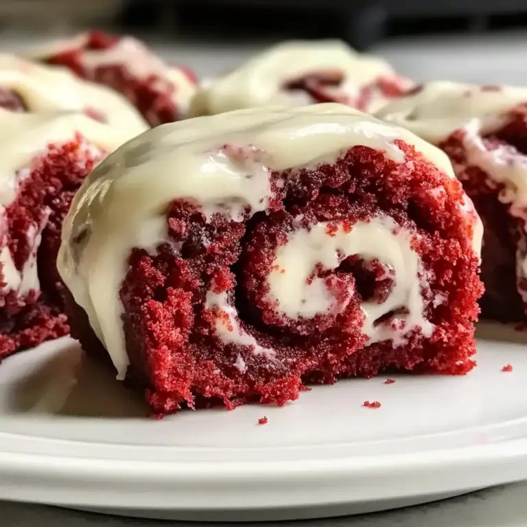 Rote Samt Zimtschnecken