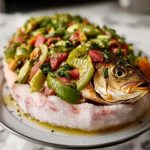 Salzbrot-Fisch mit zesty Escovitch-Gemüse