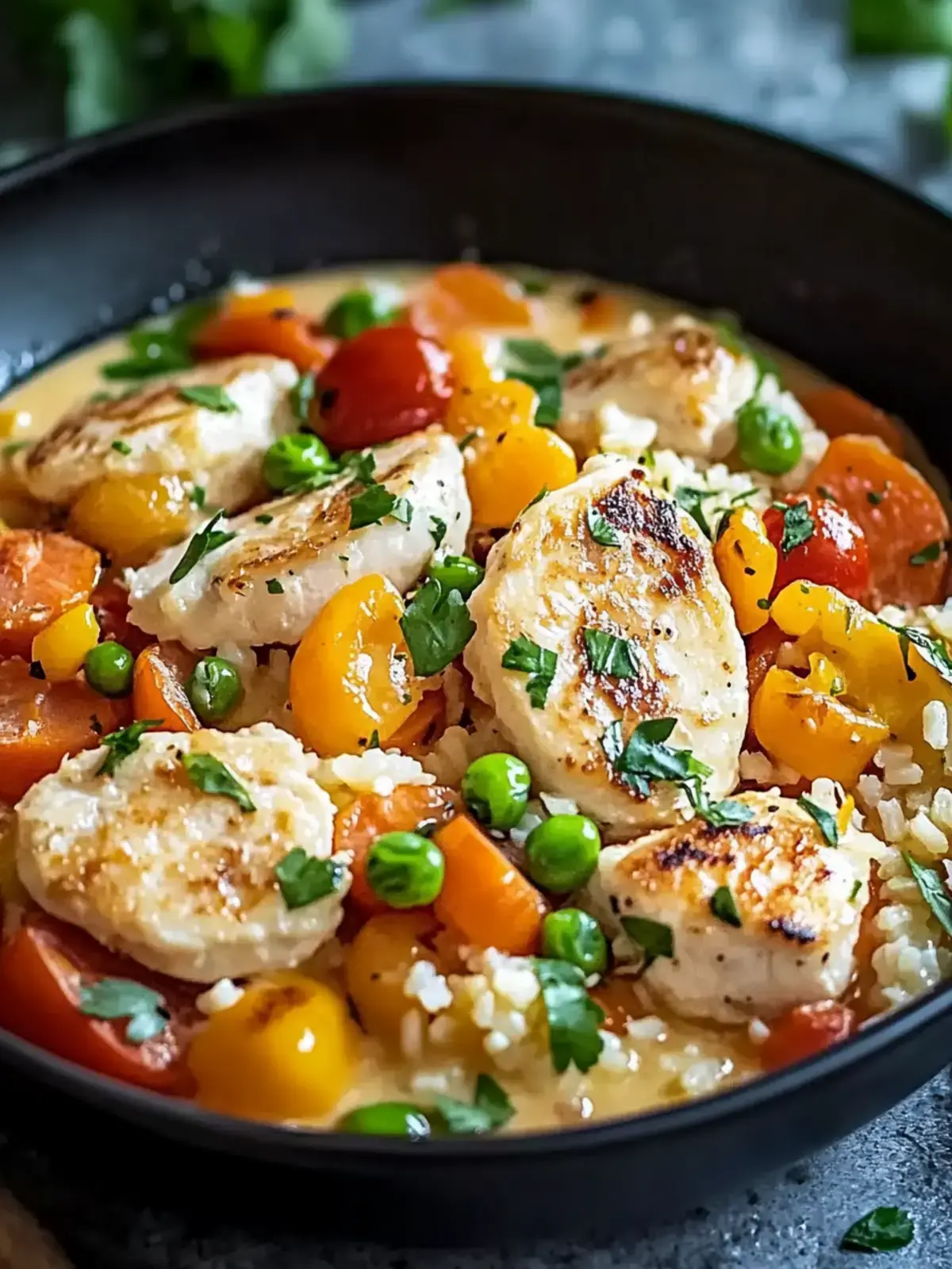 Schnelle Hähnchen-Reis-Pfanne
