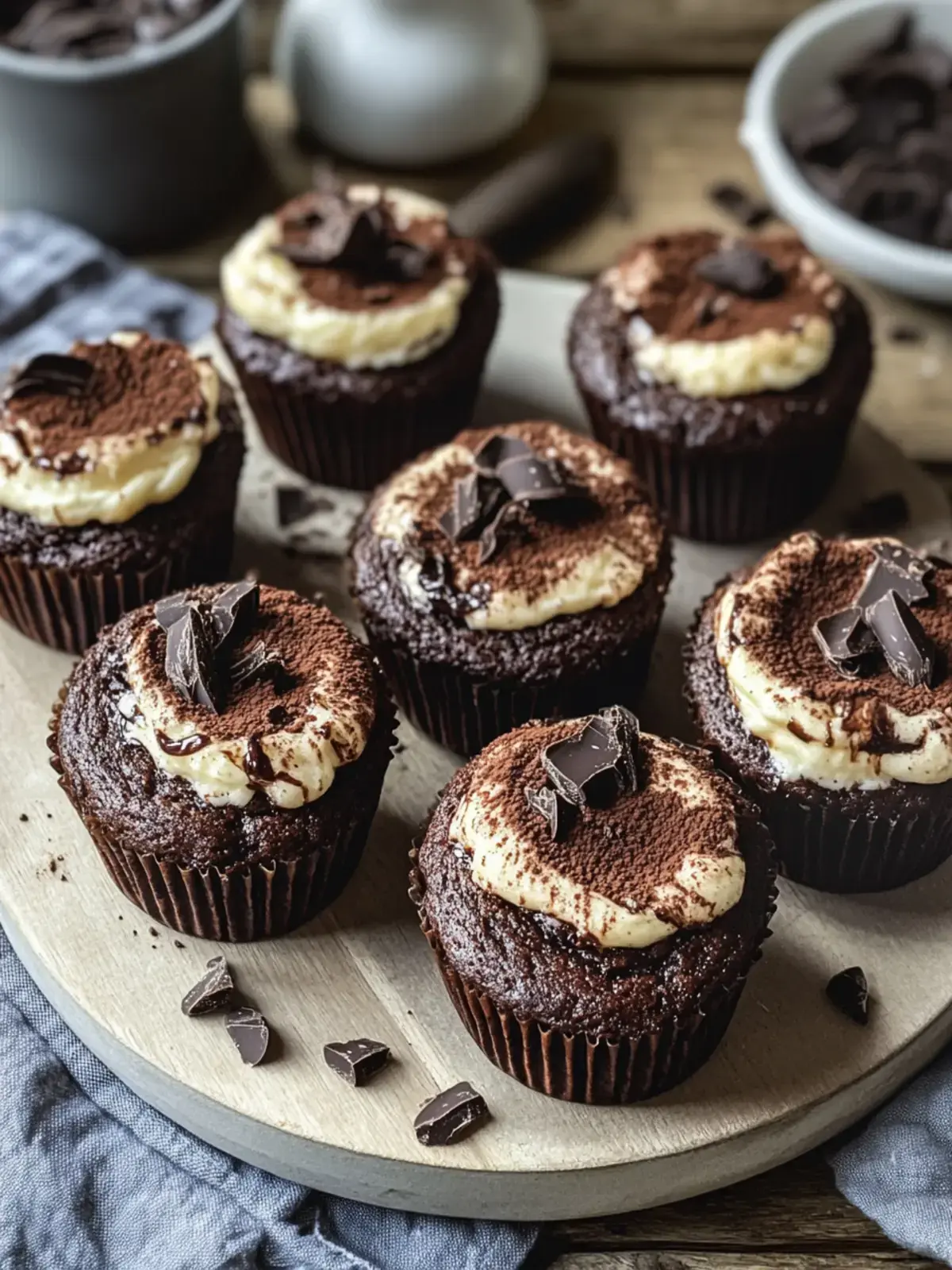 Schoko-Käsekuchen-Muffins