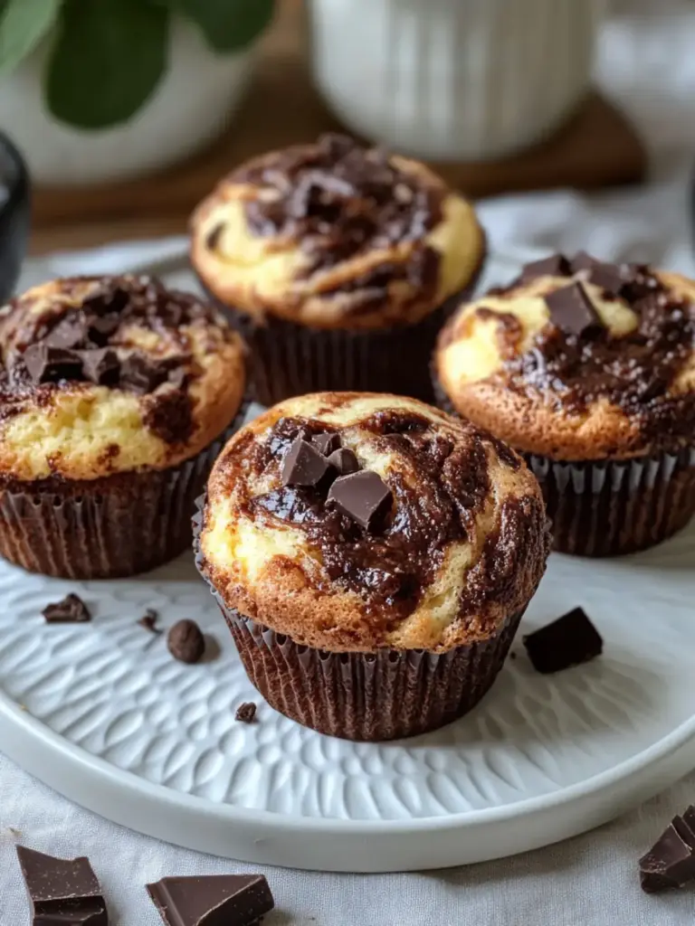 Schoko-Käsekuchen-Muffins
