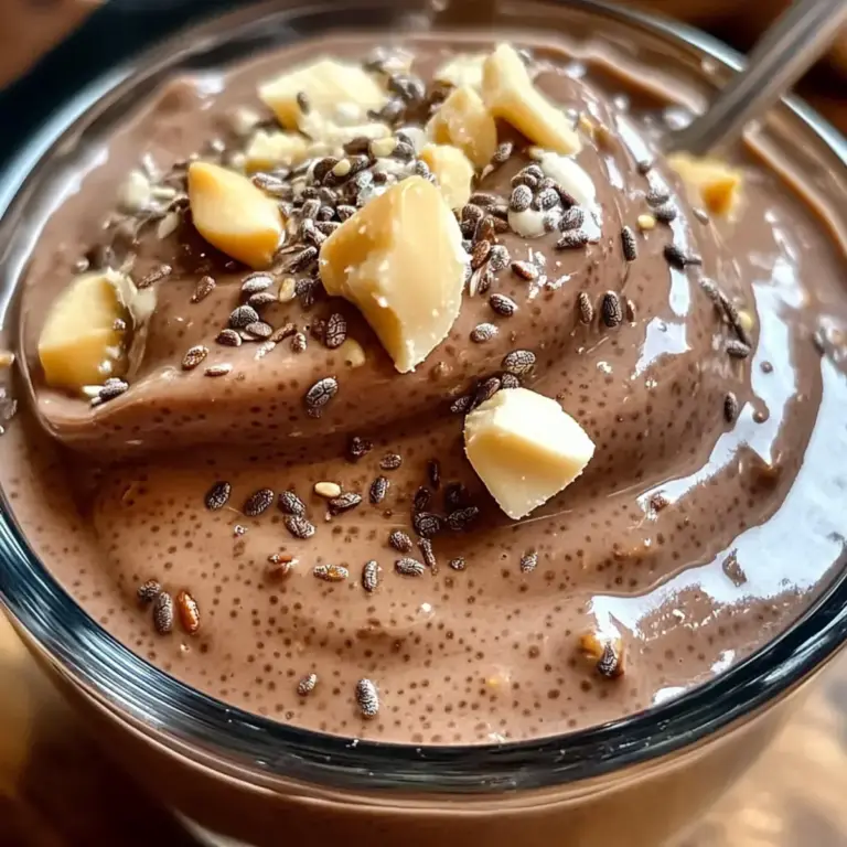 Schokoladen-Erdnussbutter-Chia-Pudding