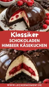 Schokoladen Himbeer Käsekuchen Dome