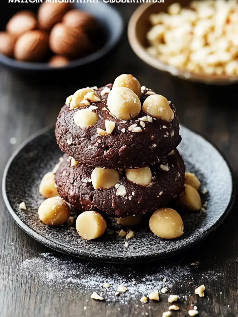 Schokoladen-Macadamia-Nuss-Kekse