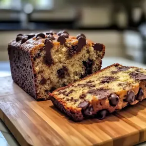 Super saftiges Schokoladenkeks-Bananenbrot