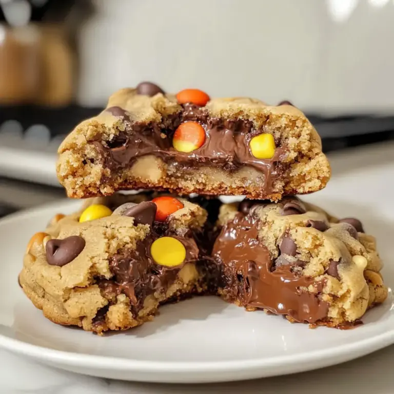 Schokoladenkekse gefüllt mit Erdnussbutter und Nutella