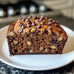Schokoladenstückchen-Bananenbrot in der Gusseisenpfanne