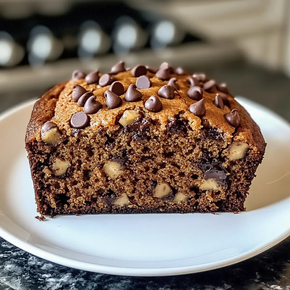 Schokoladenstückchen-Bananenbrot