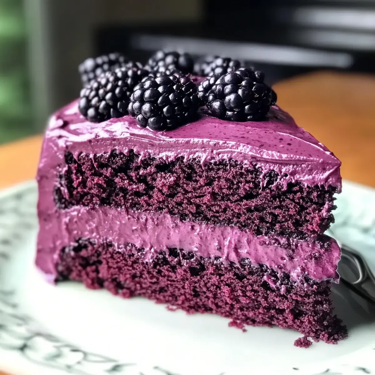 Schwarze Johannisbeere Samt Kuchen