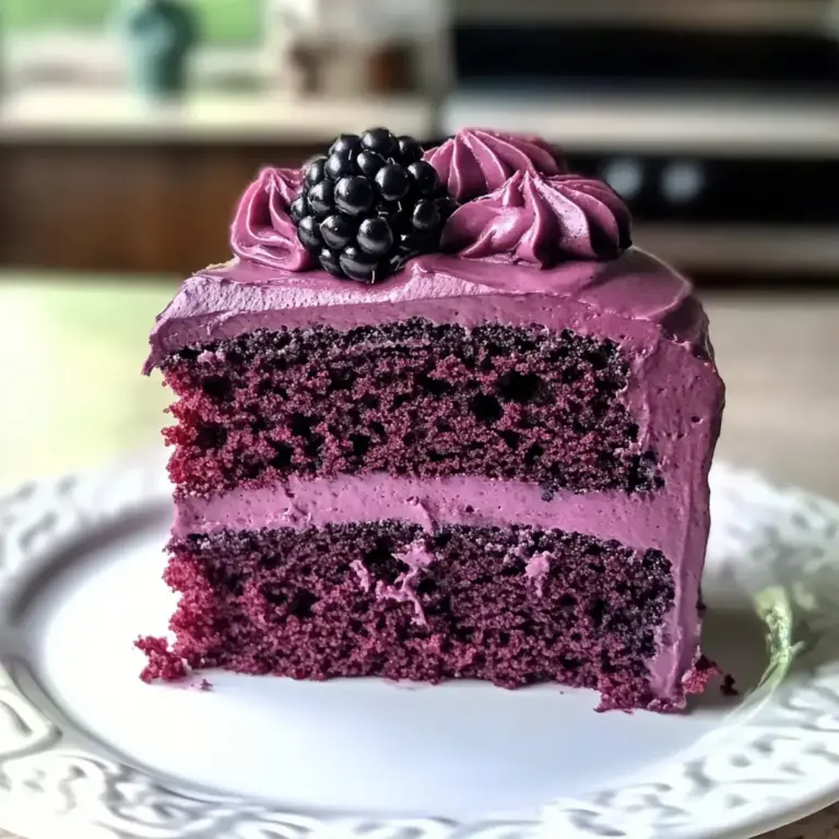 Schwarze Johannisbeere Samt Kuchen