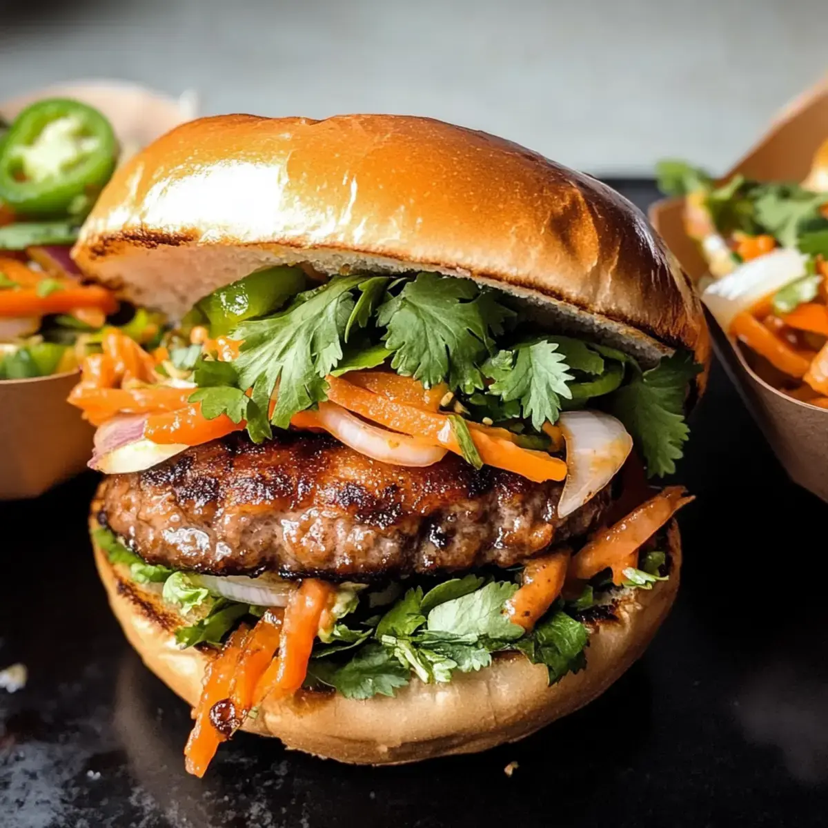 Schweinefleisch Banh Mi Burger