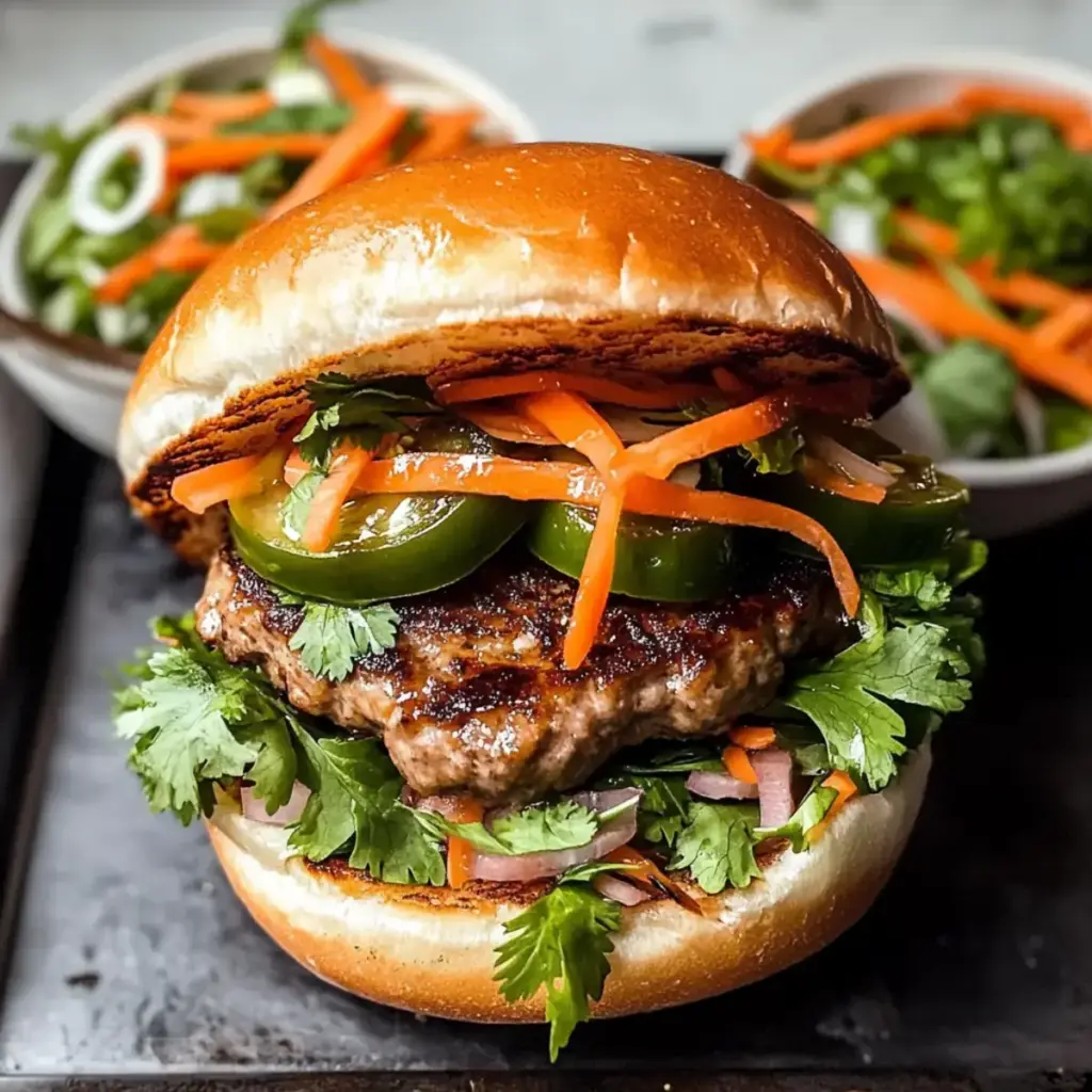 Schweinefleisch Banh Mi Burger