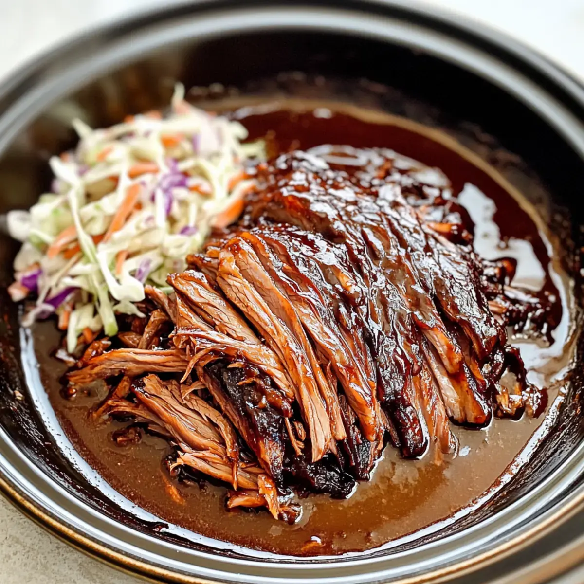 Slow Cooker BBQ Rinderbrust