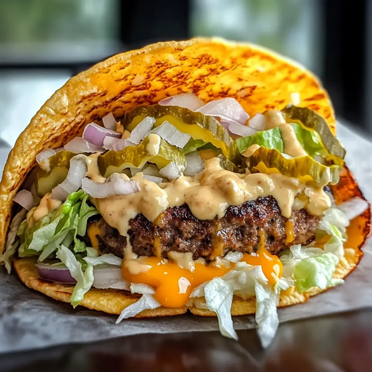 Smash Burger Tacos